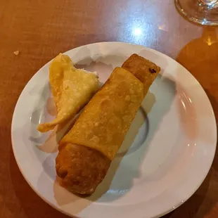 Egg Roll and Crab puff
