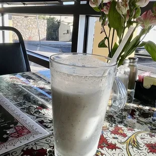 Traditional Persian drink called doogh