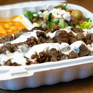 Lamb over Rice w Chickpeas