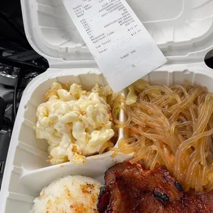 Total rip off! 1 thinly sliced pork, &amp; carefully proportioned sides! -1 rating!