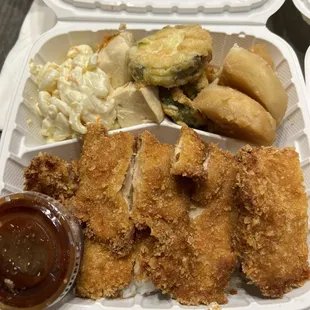 Regular chicken katsu plate.