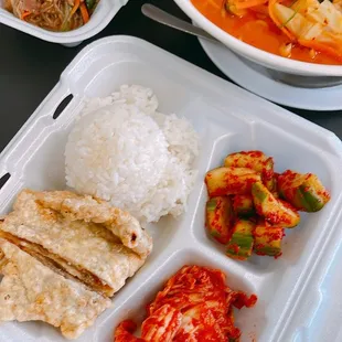 Meat Jun; Japchae; Jjamppong