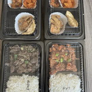 Spicy Chicken and Bulgogi lunch sets