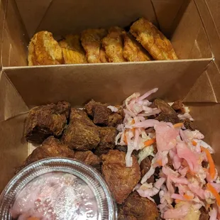 Fried Pork with Plantains