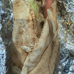 Lamb kabob wrap