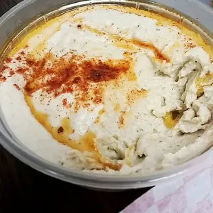 Mouttabal Dip.  You can taste the smoked eggplant.