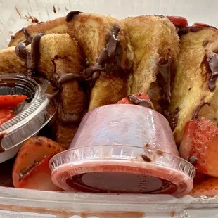 Strawberry Nutella French Toast.