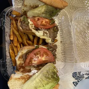 Philly Steak and Cheese Sandwich