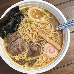 Beef Ramen with Shoyu Soup. Delicious!