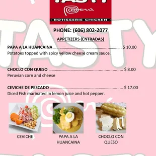 APPETIZERS (ENTRADAS)