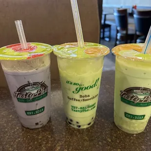 Taro Boba &amp; Honeydew Boba