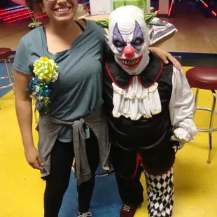 Bad Boy Brian with a terrifying killer clown costume!