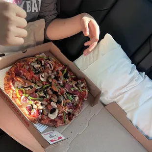 pizza, food