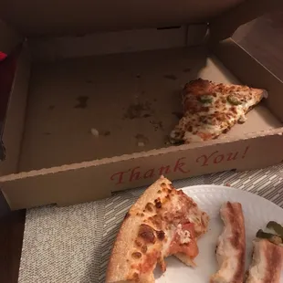 Mexican pizza remainings