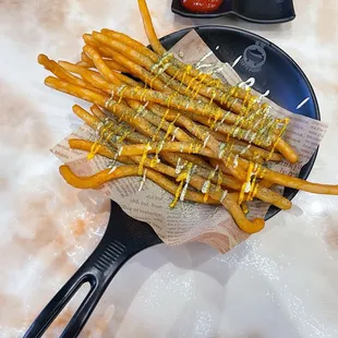 Super French fries - wasabi seaweed