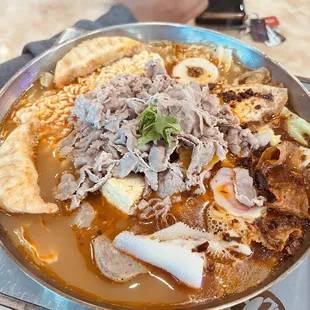 a plate of food on a table