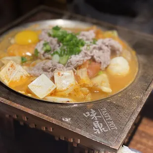 Kimchi Dumpling Hot Soup