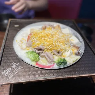 Cheesy Milk Hot Soup