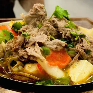 Beef hot pot