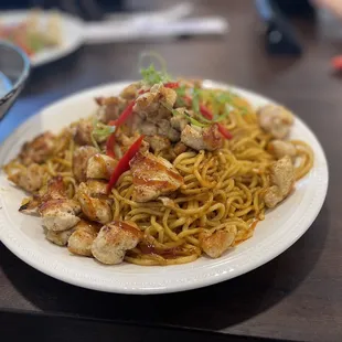 Chicken hibachi noodles