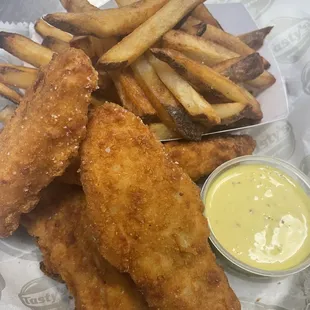 Chicken Tenders w/Hand Cut Fries and Honey Mustard