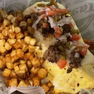 Steak Omelette w/Pico de Gallo! Yummy Breakfast