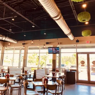 Indoor seating area. Outdoor seating available as well