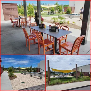 Outside Seatings and extended Seating options