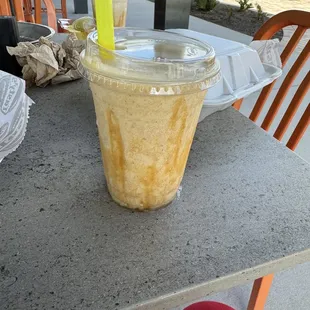 Pumpkin cheesecake milkshake