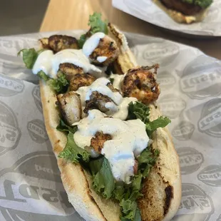 Blackened Shrimp Po' Boy