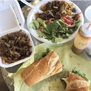 Fries Beef Luc Lac and Salad