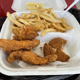 I only ate half. I shared the rest with Ernie. Very good.