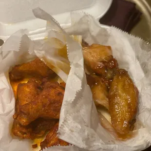 Garlic sriracha and coconut lime wings!