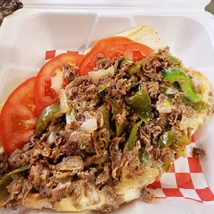 Philly with tomato added (per my request)