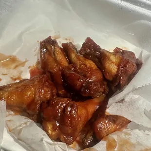 6 atl wings (honey bbq)