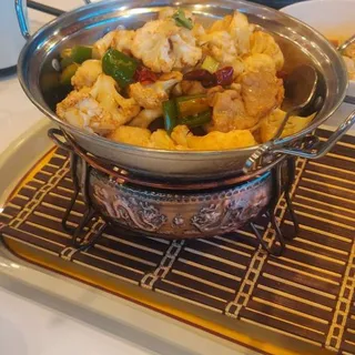 48. Dry Hot Cauliflower Skillet