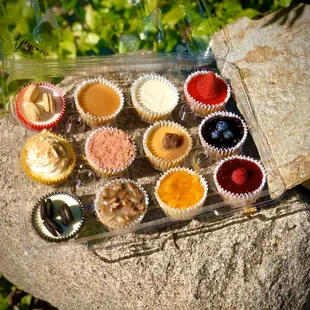 The mini cheesecake dozen. I devoured that Banana Pudding seconds after this photo!!!