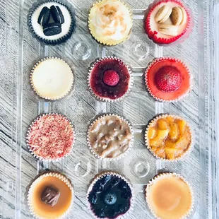 a variety of cupcakes