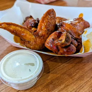 Cajun Wings with Who Dat Sauce