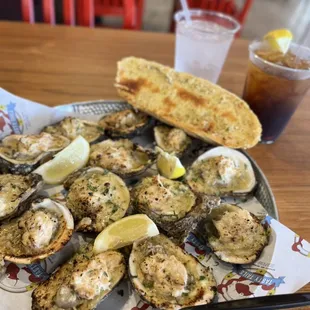 Uptown Oysters - Charbroiled Oyster with crab meat.
