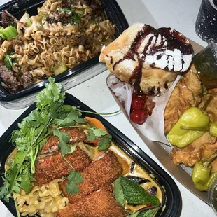 Red Panda Noodle and Gaucho empanadas