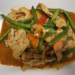 Spicy Green Bean with Chicken