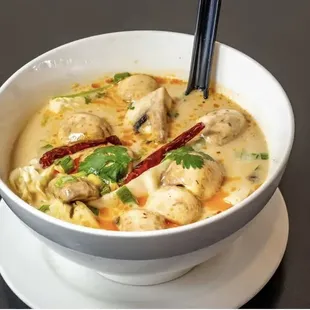 Tom Kha with chicken