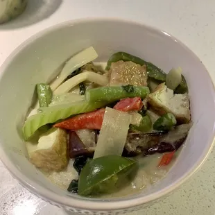 Green Curry with tofu