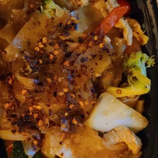 Drunken noodles