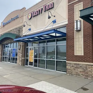 the front of the restaurant