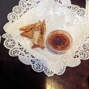 What's left of 2 orders of Poo Thong