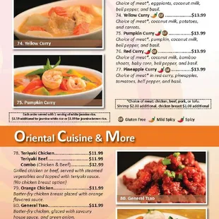 menu, soups and chowder