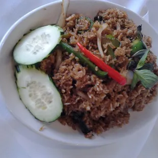 Spicy basil fried rice