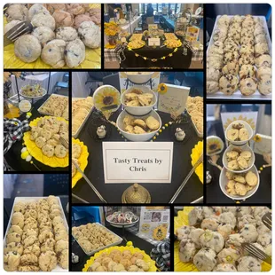 Catered Mini Scones Table. Various Flavors available.  victory-minds.com for more details